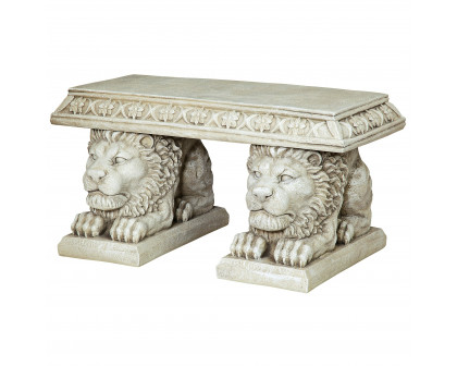 Toscano - Grand Lion of Saint John Square Sculptural Bench