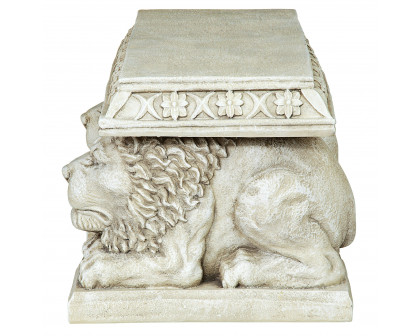 Toscano - Grand Lion of Saint John Square Sculptural Bench