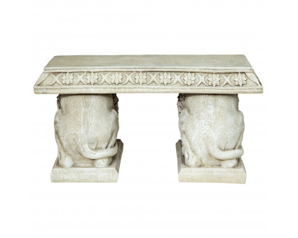 Toscano - Grand Lion of Saint John Square Sculptural Bench