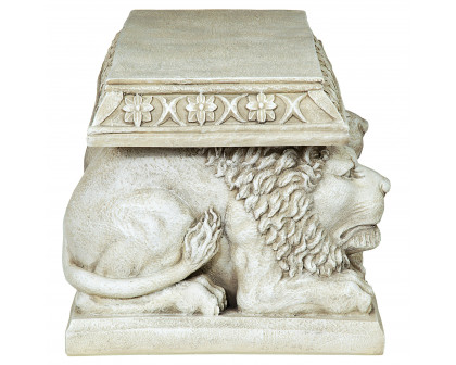 Toscano - Grand Lion of Saint John Square Sculptural Bench