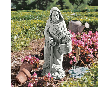 Toscano - St. Fiacre the Gardener Patron Saint Statue