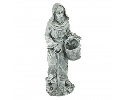 Toscano St. Fiacre the Gardener Patron Saint Statue - Large