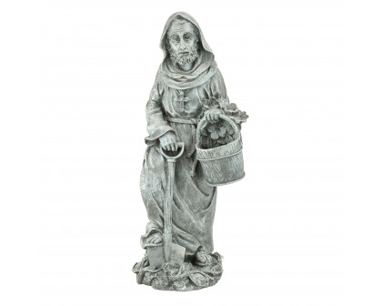 Toscano St. Fiacre the Gardener Patron Saint Statue - Large