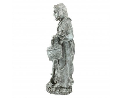 Toscano St. Fiacre the Gardener Patron Saint Statue - Large