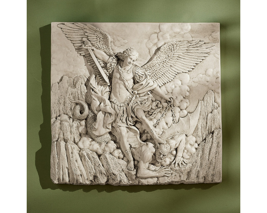 Toscano - Saint Michael the Archangel Sculptural Wall Frieze