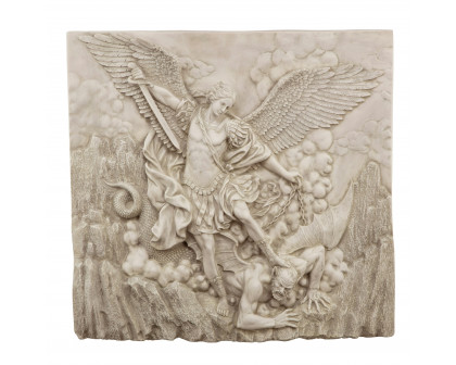 Toscano - Saint Michael the Archangel Sculptural Wall Frieze