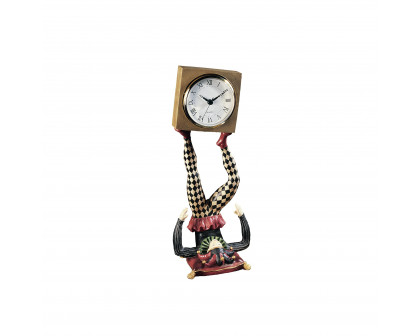 Toscano - Juggling Time Harlequin Jester Sculptural Clock