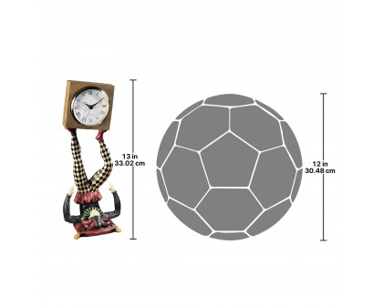 Toscano - Juggling Time Harlequin Jester Sculptural Clock