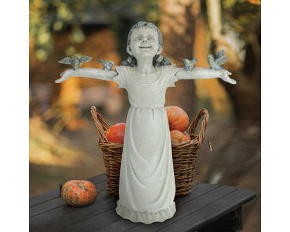 Toscano - Basking in God Glory Little Girl Statue