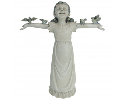 Toscano Basking in God Glory Little Girl Statue - Medium