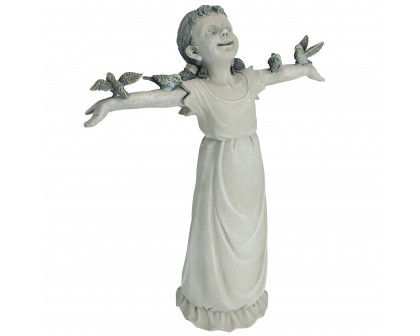 Toscano Basking in God Glory Little Girl Statue - Medium