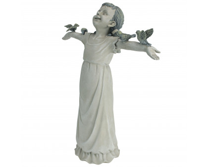 Toscano Basking in God Glory Little Girl Statue - Medium