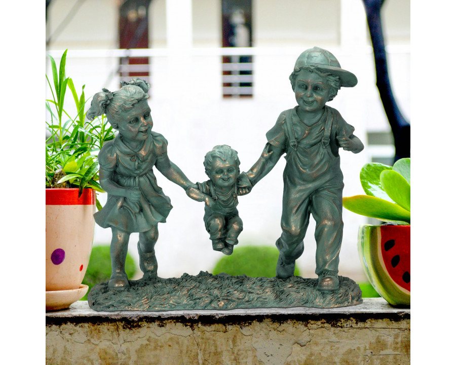 Toscano - Swing Time Children Garden Statue