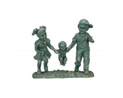 Toscano - Swing Time Children Garden Statue