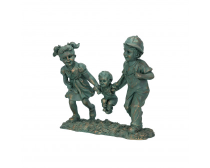 Toscano - Swing Time Children Garden Statue