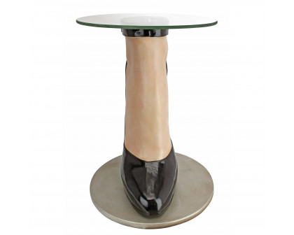 Toscano - Stilettos Anyone Sculptural Table in Designer Resin