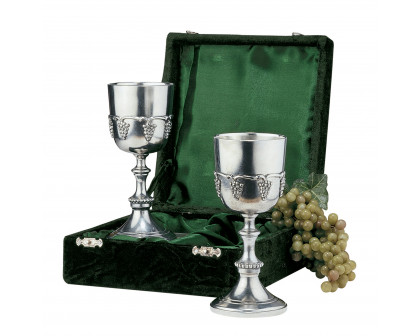 Toscano - Italian Grape Harvest Goblet in Pewter