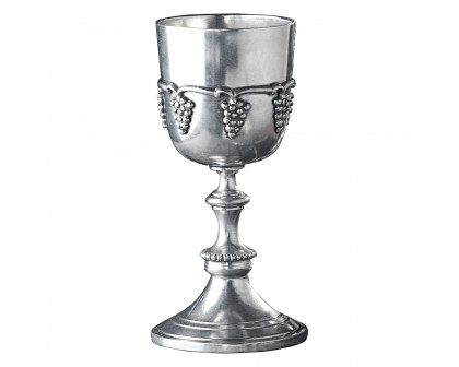 Toscano - Italian Grape Harvest Goblet in Pewter