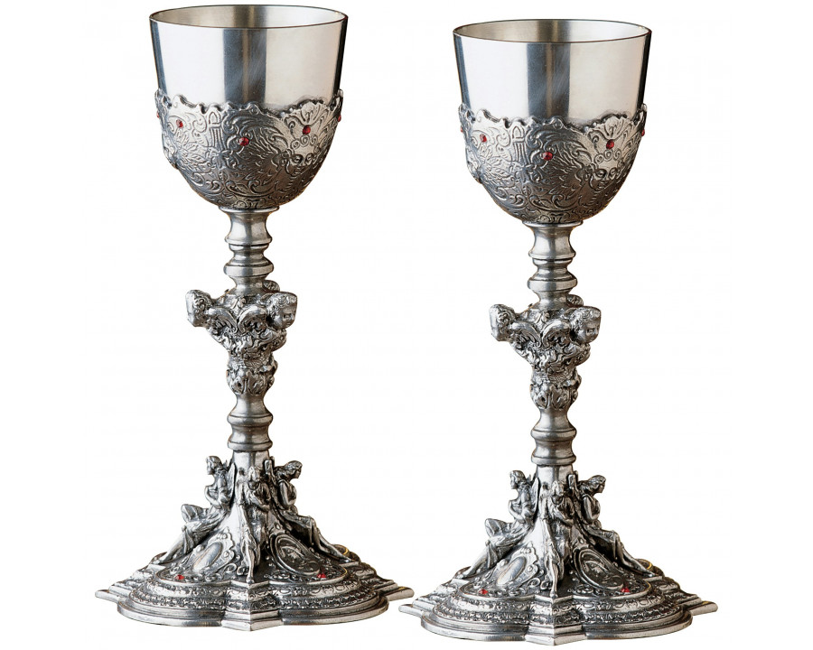 Toscano - Set of 2 The Florentine Santa Croce Chalice in Pewter