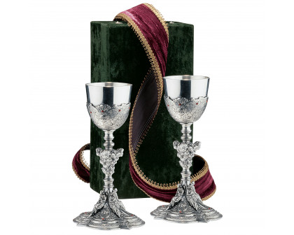 Toscano - Set of 2 The Florentine Santa Croce Chalice in Pewter