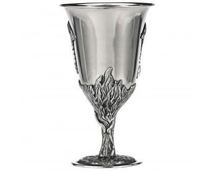 Toscano - Set of 2 Dragon Goblets with Gift Box in Pewter