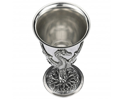 Toscano - Set of 2 Dragon Goblets with Gift Box in Pewter