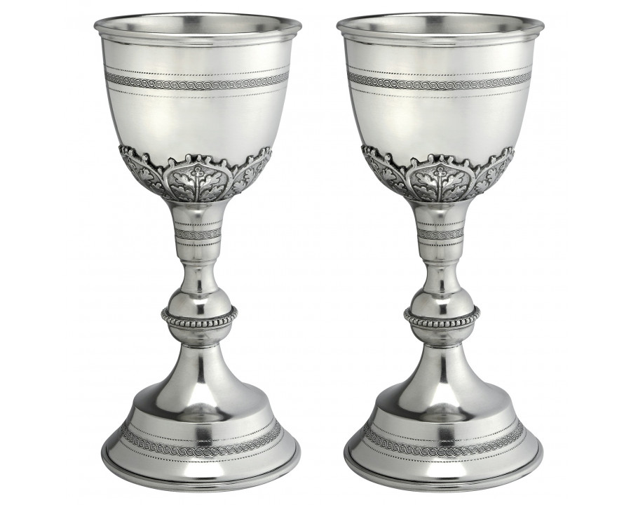 Toscano - Set of 2 Canterbury Grand Chalice in Pewter