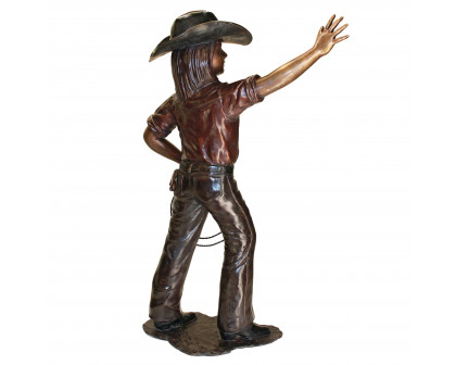 Toscano - Rodeo Dreams Cowgirl Garden Statue