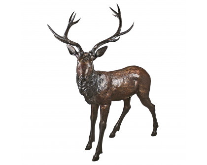 Toscano - Standing Deer Buck Garden Statue