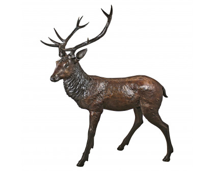 Toscano - Standing Deer Buck Garden Statue