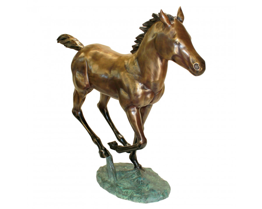 Toscano - Galloping Horse Foal Garden Statue