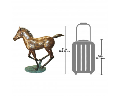 Toscano - Galloping Horse Foal Garden Statue