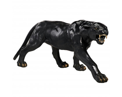 Toscano - Panther Predator Black Jaguar Garden Statue