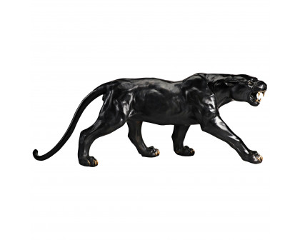 Toscano - Panther Predator Black Jaguar Garden Statue