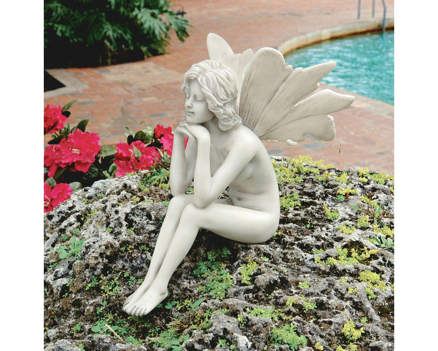 Toscano - The Secret Garden Fairies Pondering Fairy Statue