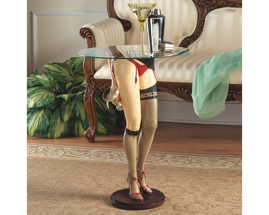 Toscano - Babette Sexy Lady Sculptural Table in Designer Resin