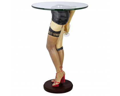 Toscano - Babette Sexy Lady Sculptural Table in Designer Resin