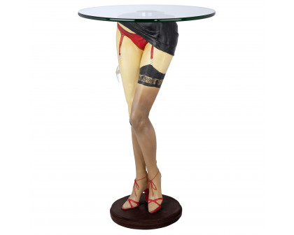 Toscano - Babette Sexy Lady Sculptural Table in Designer Resin