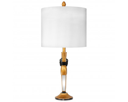 Toscano - Servant to the Egyptian Pharaoh Table Lamp — Black/Gold, Designer Resin