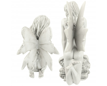 Toscano - Set of 2 The Enchanted Garden Fairies Sculptures