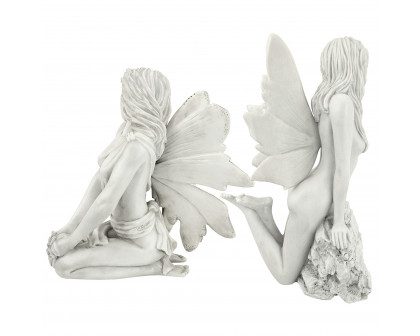 Toscano - Set of 2 The Enchanted Garden Fairies Sculptures