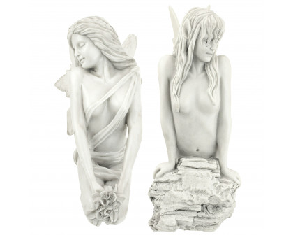 Toscano - Set of 2 The Enchanted Garden Fairies Sculptures