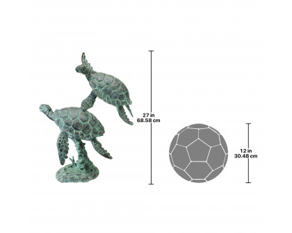 Toscano - Sea Turtles Garden Statue