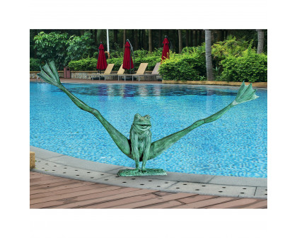 Toscano - Crazy Legs Leap Frog Garden Statue