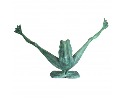 Toscano Crazy Legs Leap Frog Garden Statue - Giant