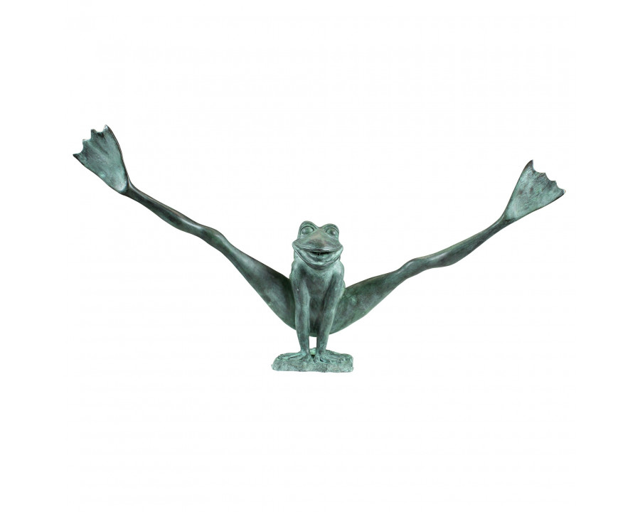 Toscano - Crazy Legs Leap Frog Garden Statue