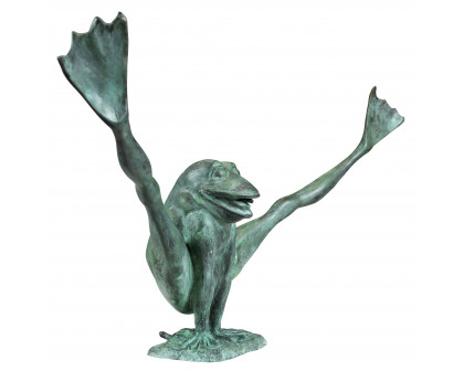 Toscano - Crazy Legs Leap Frog Garden Statue