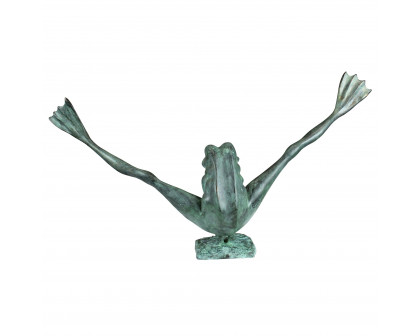 Toscano Crazy Legs Leap Frog Garden Statue - Large