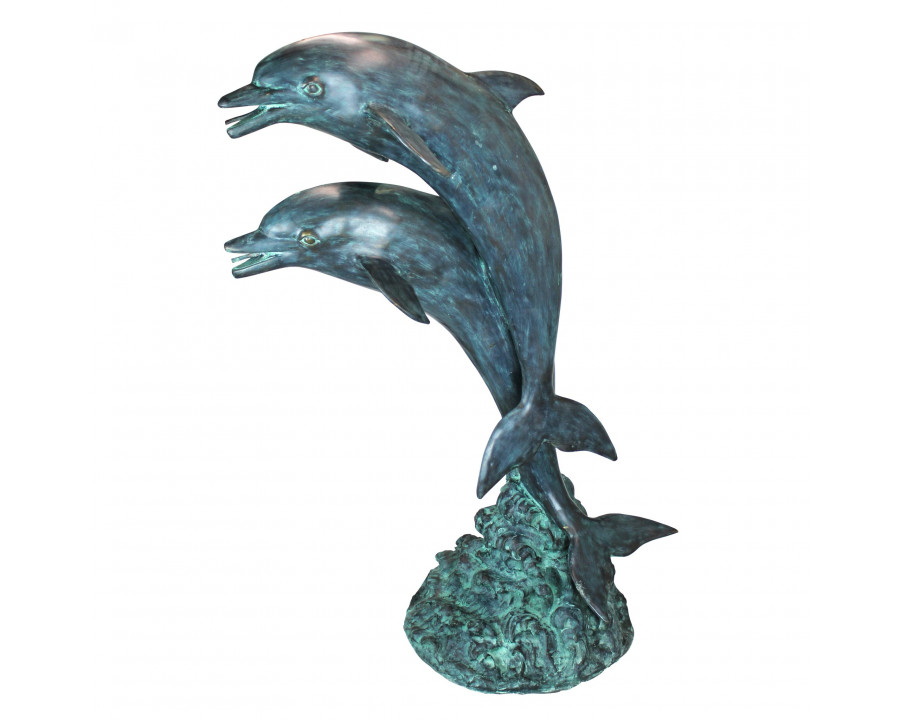 Toscano - Twin Dolphins in Tandem Garden Statue