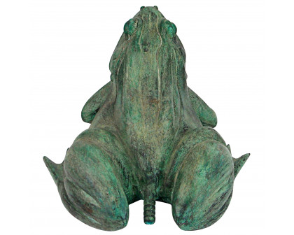 Toscano Bull Frog Medium Garden Statue